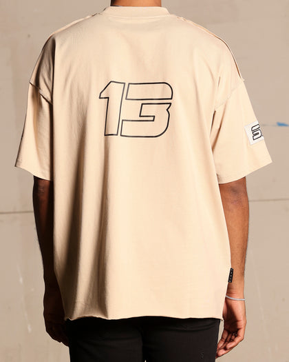 Saint Morta Moto Boxy T-Shirt Stone