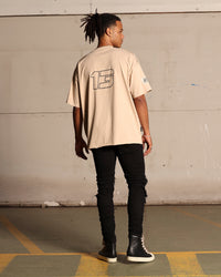 Saint Morta Moto Boxy T-Shirt Stone