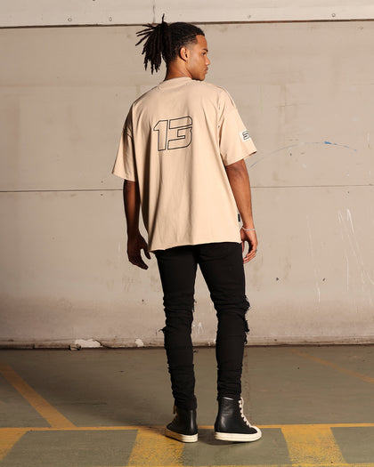 Saint Morta Moto Boxy T-Shirt Stone