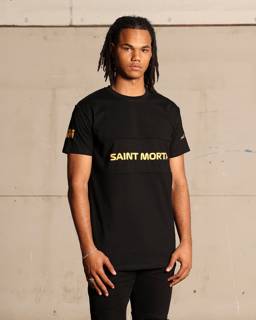 Saint Morta Moto Lafayette T-Shirt Black/Gold