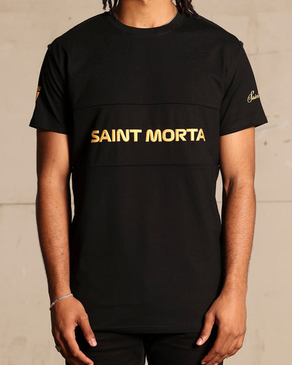 Saint Morta Moto Lafayette T-Shirt Black/Gold