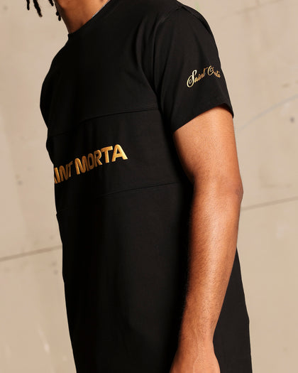 Saint Morta Moto Lafayette T-Shirt Black/Gold