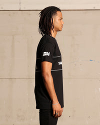 Saint Morta Moto Lafayette T-Shirt Black/White