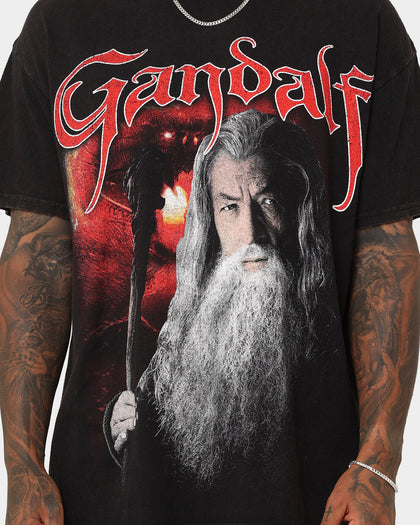 73Studio X The Lord Of The Rings Gandalf Vintage T-Shirt Black Wash