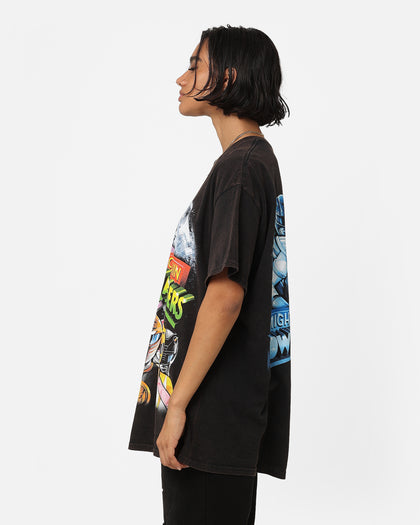 73Studio X Power Rangers Mighty Morphin Vintage T-Shirt Black Wash