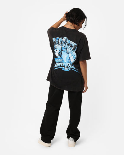73Studio X Power Rangers Mighty Morphin Vintage T-Shirt Black Wash