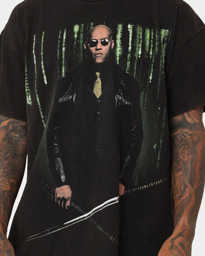 American Thrift X The Matrix Morpheus Vintage T-Shirt Black Wash