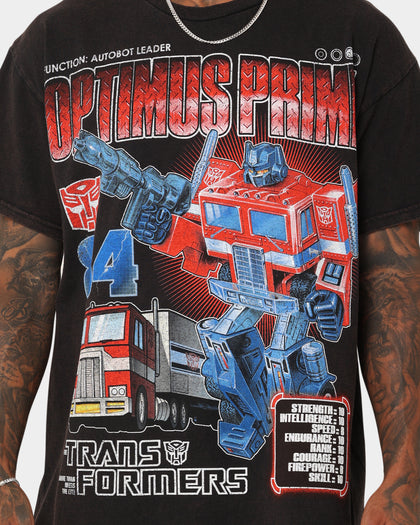 Goat Crew X Transformers Optimus Prime Vintage T-Shirt Black Wash