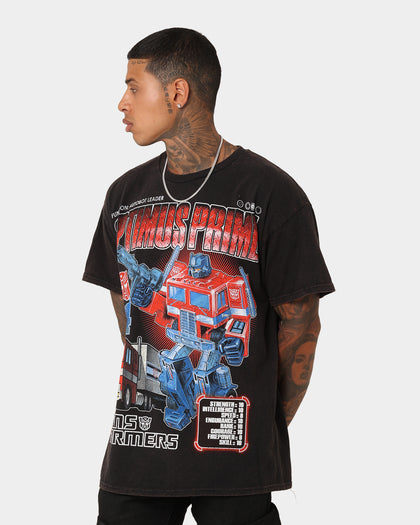 Goat Crew X Transformers Optimus Prime Vintage T-Shirt Black Wash