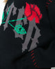 Loiter Fable Distressed Knit Sweater Black