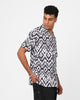 XXIII Horizon Button Up Shirt Black/White