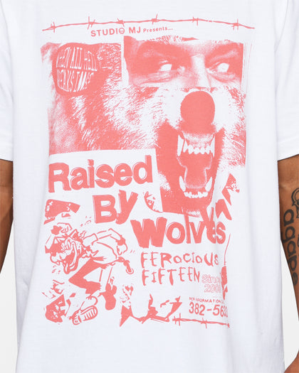 Raised By Wolves Show Flyer T-Shirt White