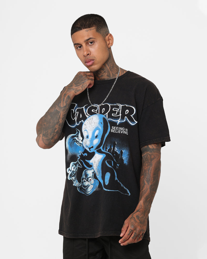 Buy American Thrift X Casper Casper Vintage T-Shirt Black Wash with crypto