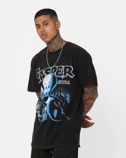 American Thrift X Casper Casper Vintage T-Shirt Black Wash