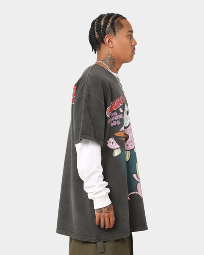 73Studio X Cartoon Network Courage Heavyweight T-Shirt Black Wash