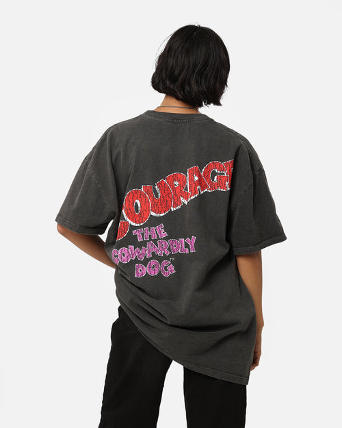 73Studio X Cartoon Network Courage Heavyweight T-Shirt Black Wash