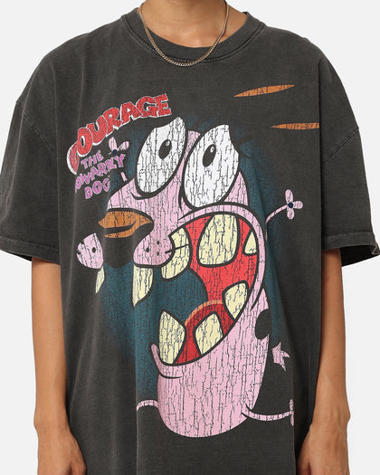 73Studio X Cartoon Network Courage Heavyweight T-Shirt Black Wash