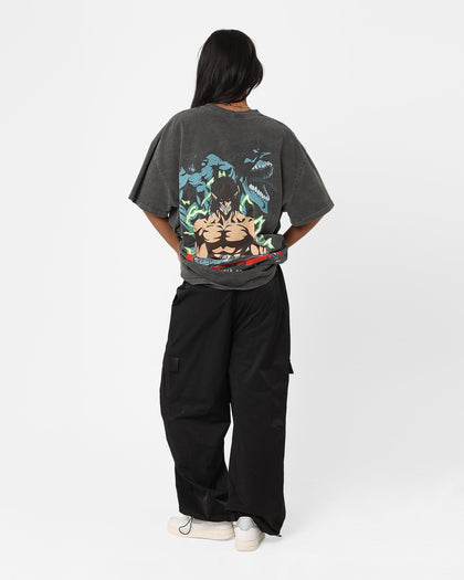 Goat Crew X Attack On Titan Attack Titan Vintage Heavyweight T-Shirt Black Wash