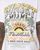 American Thrift Sunset Miami Vintage T-Shirt White