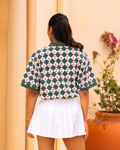 Playboy By Culture Kings Cherry Polo Shirt Green/White