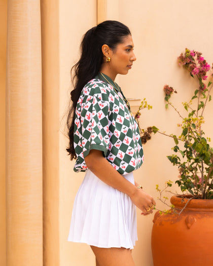 Playboy By Culture Kings Cherry Polo Shirt Green/White