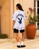 Playboy By Culture Kings Bunny Baseball Shirt Jersey White/Navy