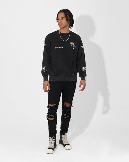 Saint Morta Lil Uzi V2 Crewneck Black