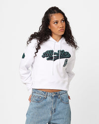 Pro Standard Women's MLB All Stars Cropped Hoodie White