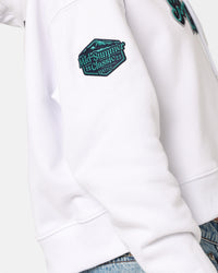Pro Standard Women's MLB All Stars Cropped Hoodie White