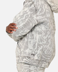 Ksubi Kollage Zip Hoodie Icey Denim
