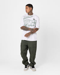 Lacoste Big Croc Loose Fit T-Shirt White