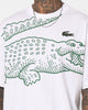 Lacoste Big Croc Loose Fit T-Shirt White