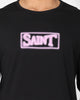 Saint Morta Neon Logo El Duplo T-Shirt Black