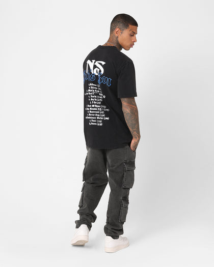 Nas Gods Son Black T-Shirt Washed Black