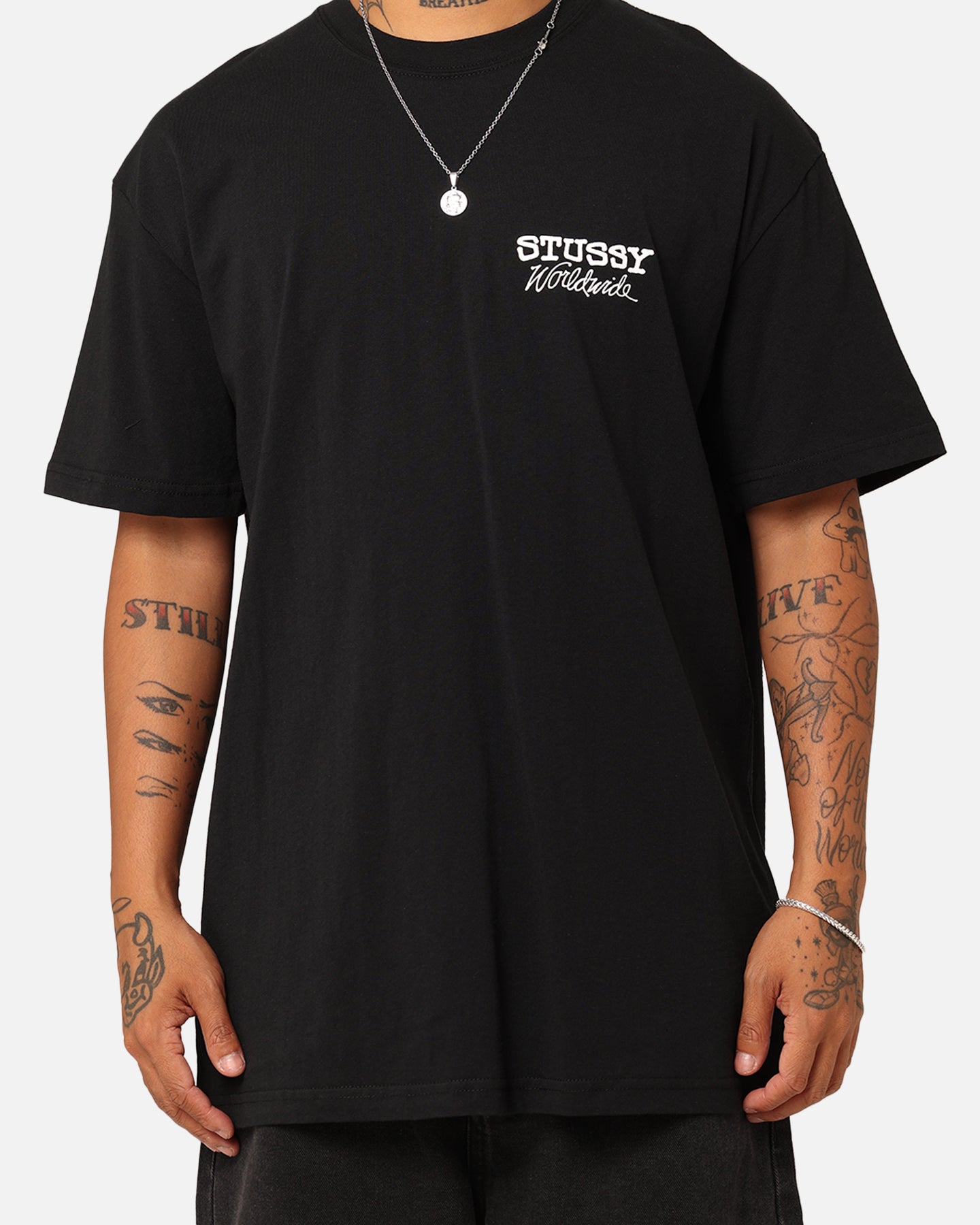 Stussy Worldwide T-Shirt Black | Culture Kings