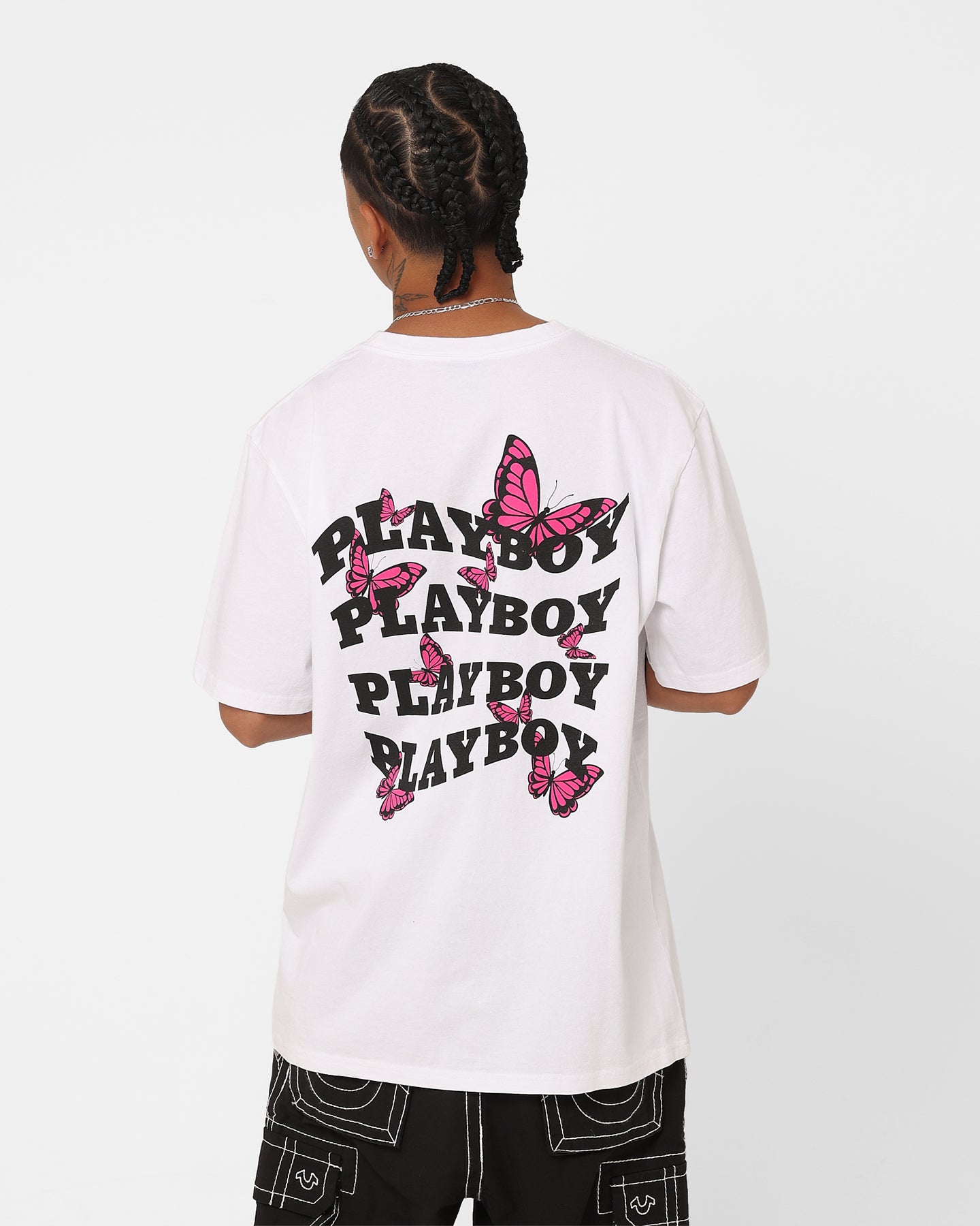 カ*オ様 PLAY BOY ヴィンテージTシャツ オフホワイトカラー フロントロ