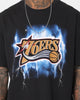 Mitchell & Ness Philadelphia 76ers Logo Lightning T-Shirt Black