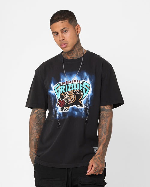 Mitchell & Ness Memphis Grizzlies Logo Lightning T-Shirt Black