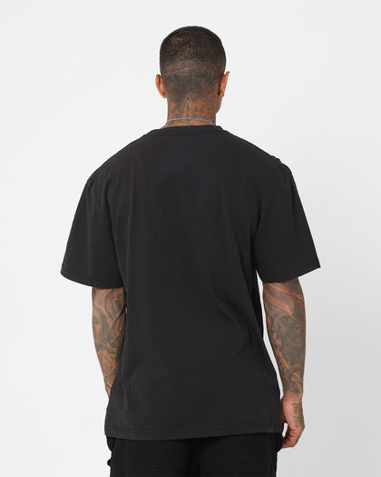 Mitchell & Ness Charlotte Hornets Logo Lightning T-Shirt Black