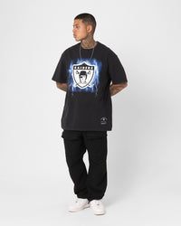 Mitchell & Ness Las Vegas Raiders Logo Lightning T-Shirt Black