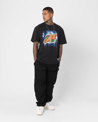 Mitchell & Ness Seattle Supersonics Logo Lightning T-Shirt Black