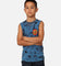 Santa Cruz Kids' Beware Dot Tie Dye Muscle T-Shirt Blue Tie Dye
