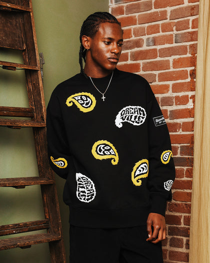 Dreamville Paisley Crewneck Black