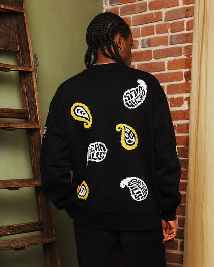 Dreamville Paisley Crewneck Black