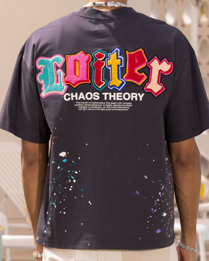 Loiter Chaos Theory T-Shirt Charcoal