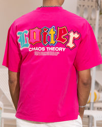 Loiter Chaos Theory T-Shirt Hot Pink