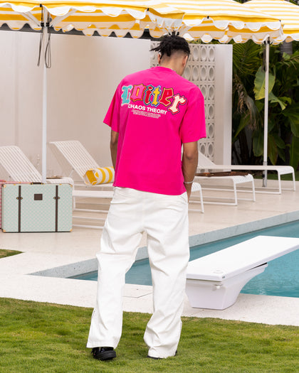 Loiter Chaos Theory T-Shirt Hot Pink