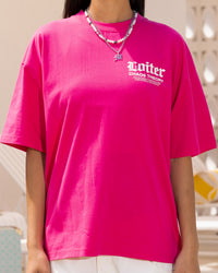 Loiter Chaos Theory T-Shirt Hot Pink
