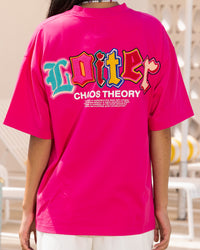 Loiter Chaos Theory T-Shirt Hot Pink