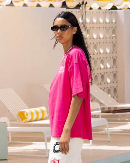 Loiter Chaos Theory T-Shirt Hot Pink